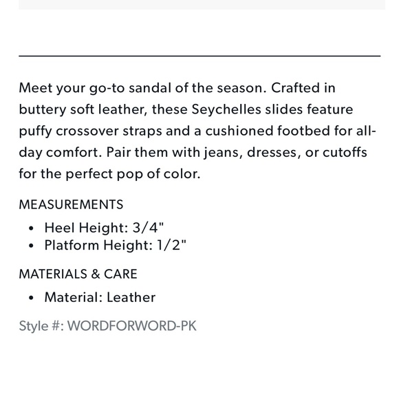 NIB Seychelles 'Word for Word' Pink Leather Italian Sandals (Women's 6.5) - Picture 5 of 9